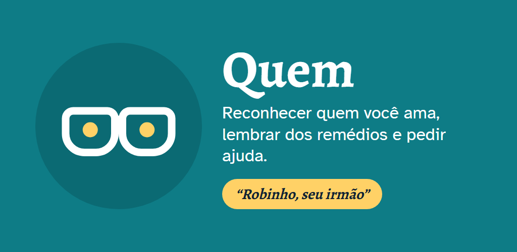 Quem: reconhecimento de rostos nos óculos